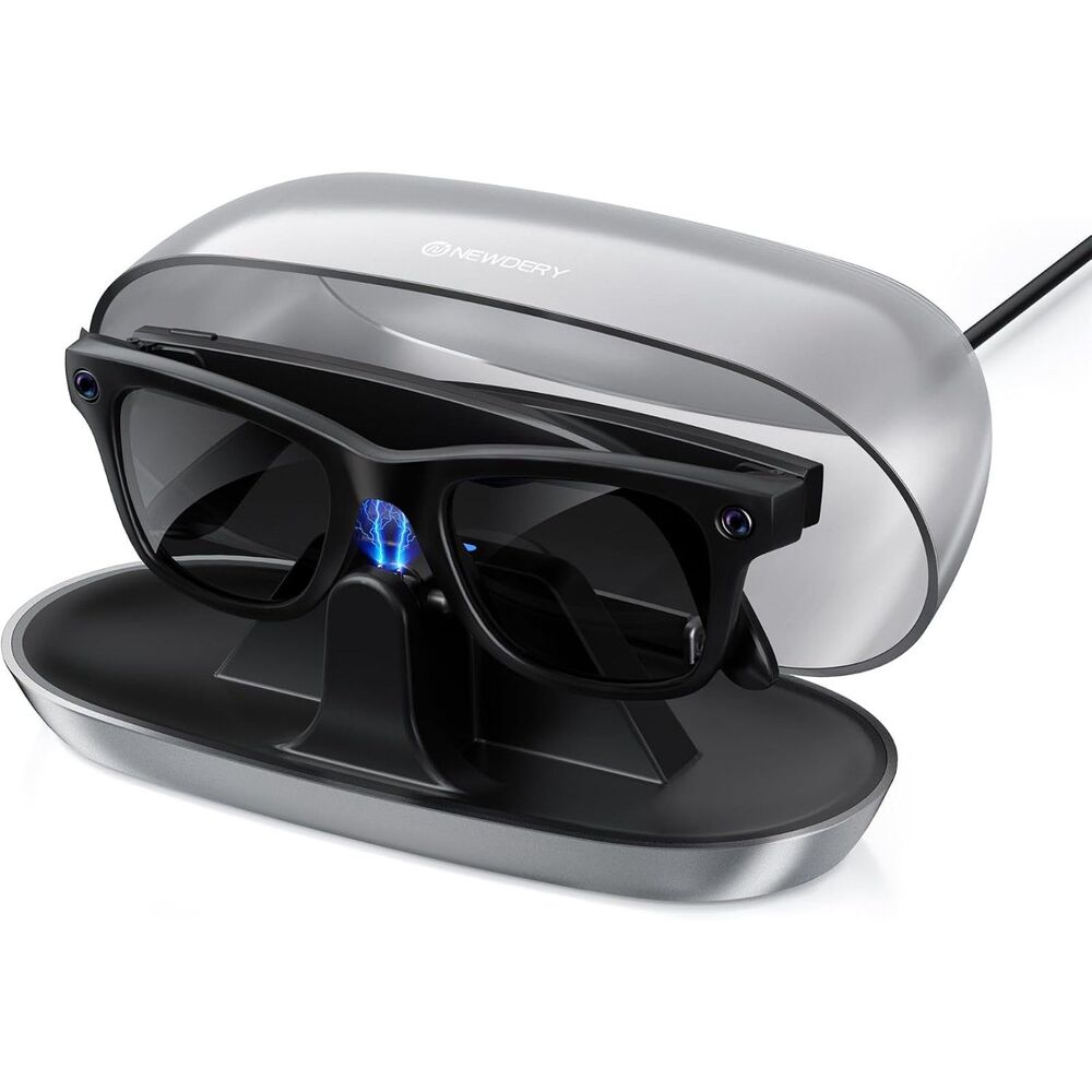NEWDERY Charging Dock Charger for Ray-Ban Meta Smart Glasses Wayfarer Skyler
